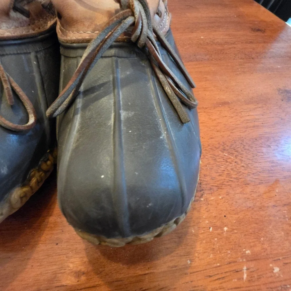Vintage Bean Boots by LL Bean Rubber Duck Mens 12.5 to 13 Made in Maine USA